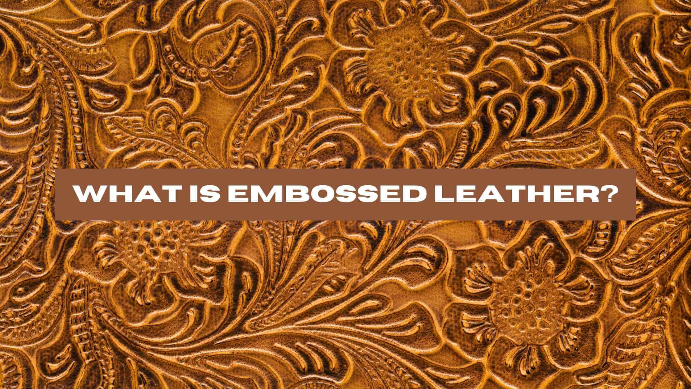 Cool Solution Embossed Leather Sheets - Cowboy Tool Turquoise Copper Floral Print