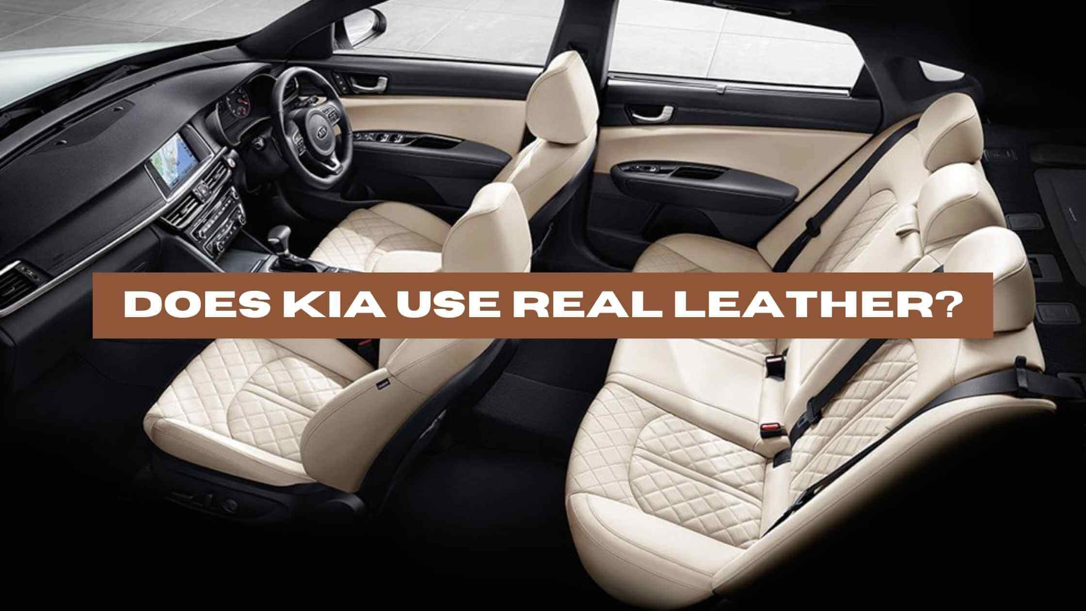 Does KIA Use Real Leather