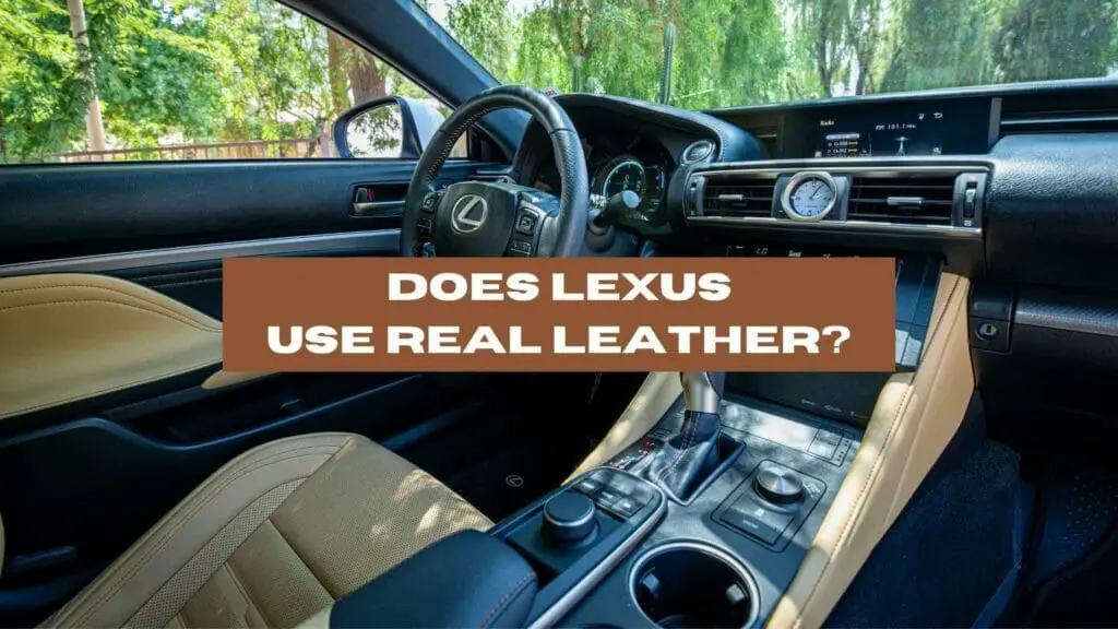Photo of a lexus camel real leather seats. Does Lexus Use Real Leather?