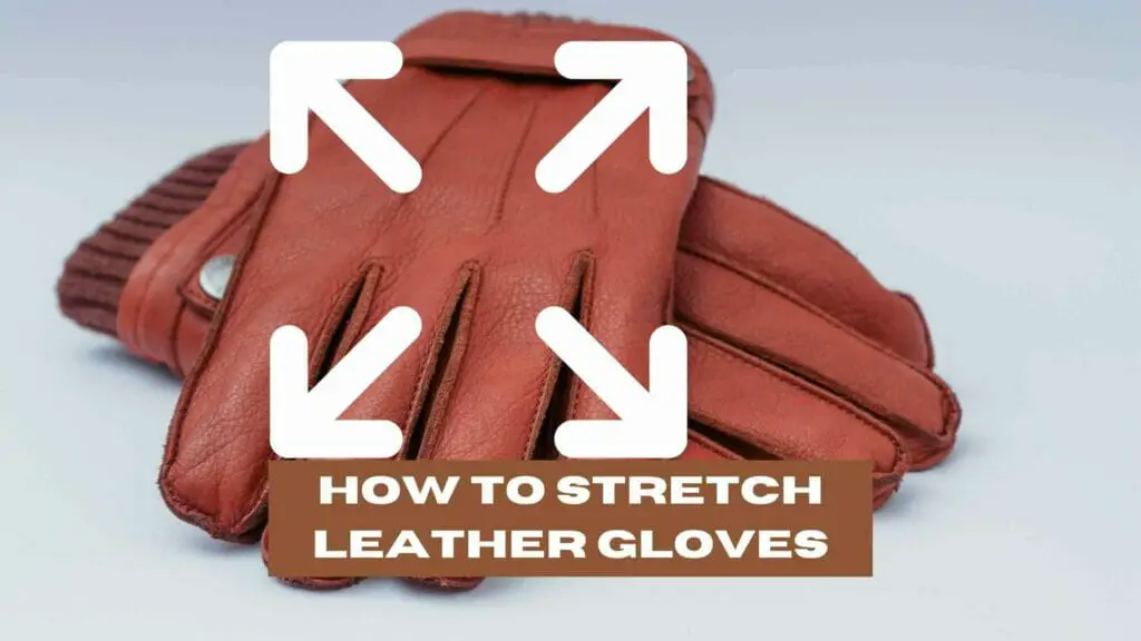 Photo of red leather gloves. How to Stretch Leather Gloves.