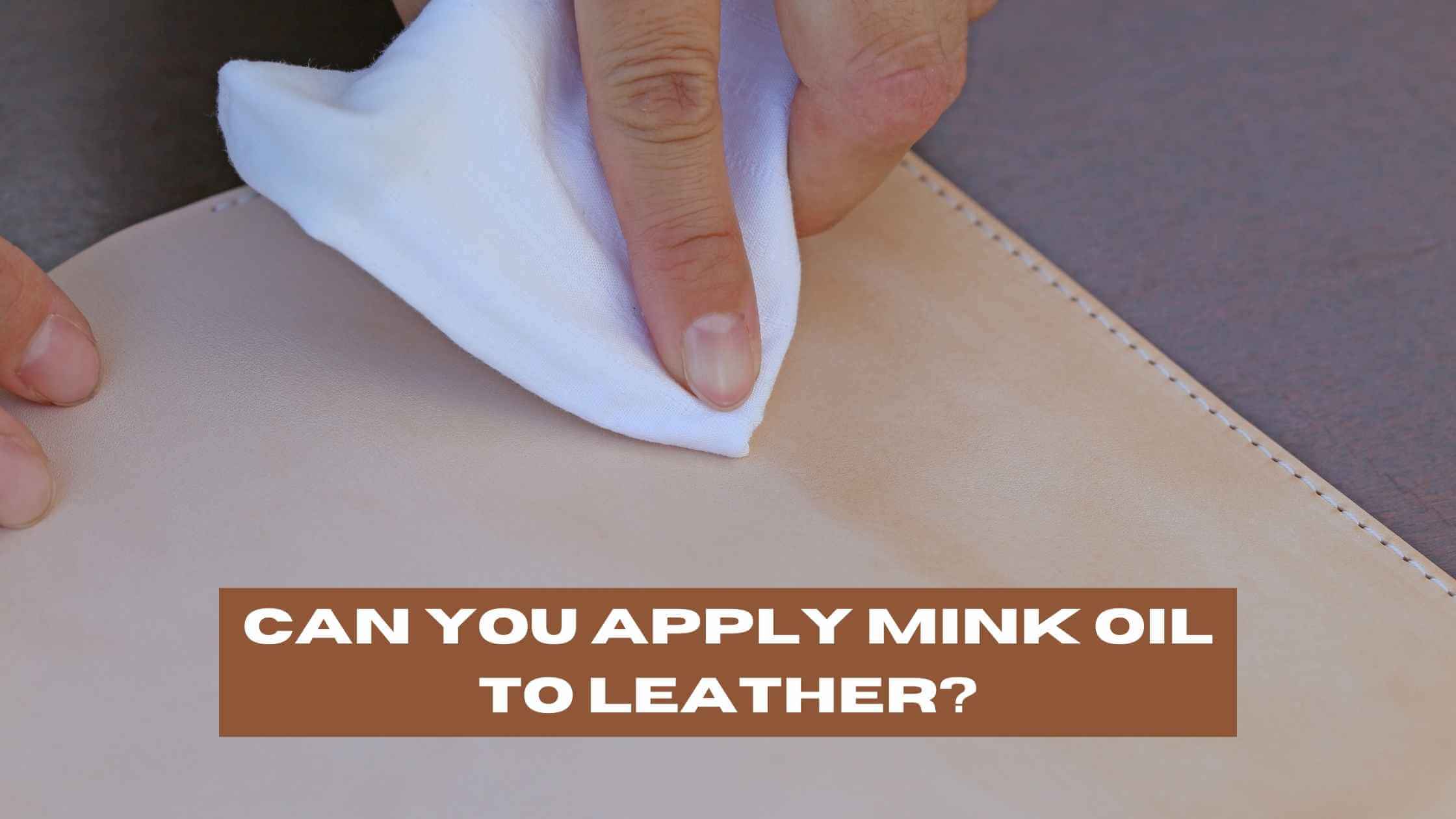 Mink Oil on Leather